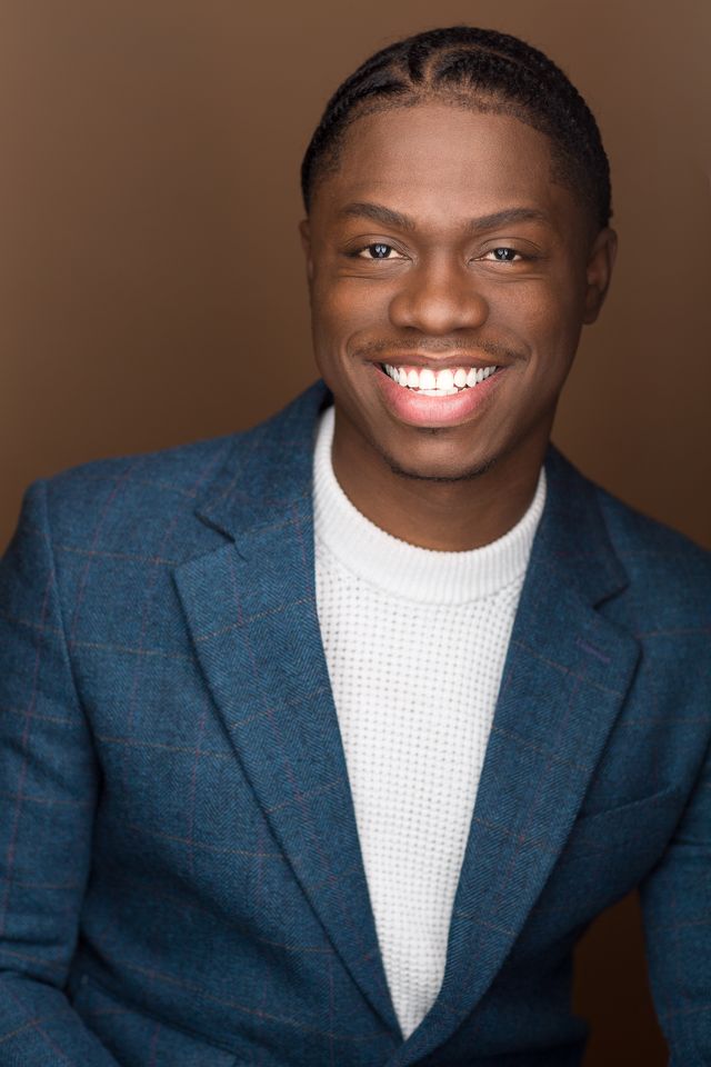 Headshot with natural light and a warm background